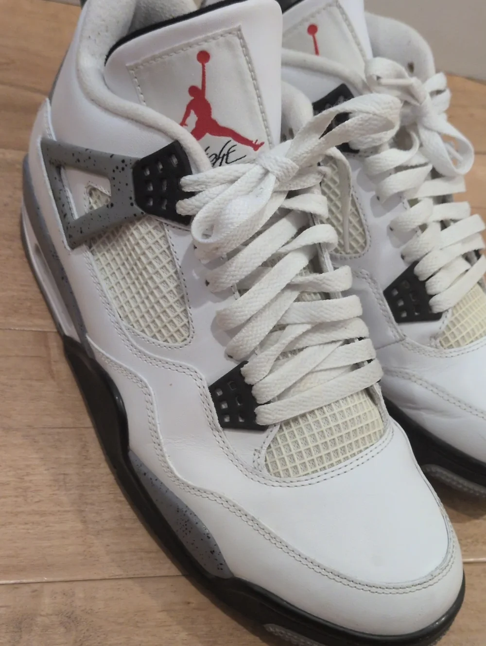 Air Jordan 4 Retro white Black Cement 2012  Men's Size 11 308497103